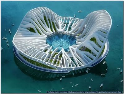 Beautiful DUBAI Lilypad Floating City